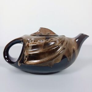 Vintage Japanese Teapot Aladdin Style Ceramic Brown
